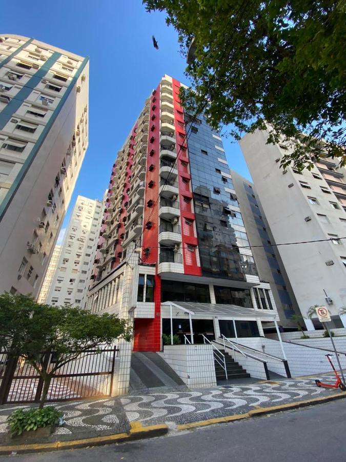 FLAT - acomoda até 4 hóspedes - Bairro do Gonzaga - Santos SP Exterior foto